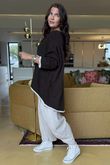 Big Softie Star Slouch Knit Chocolate -